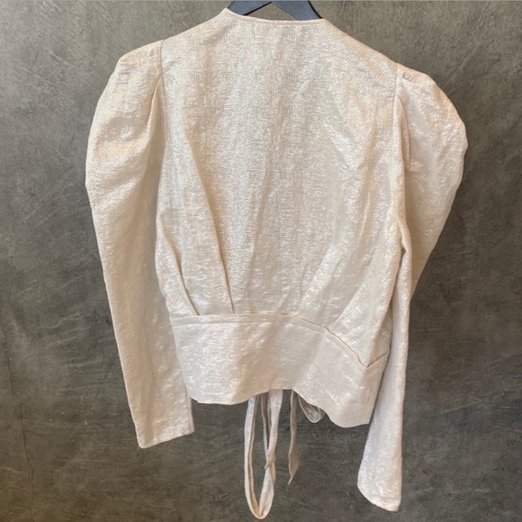 IRO Paris Hawtin Linen-Blend Top size 40 - Picture 6 of 6